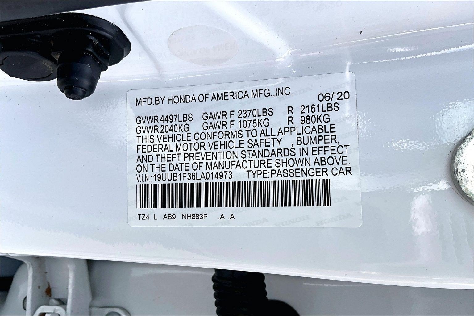 2020 Acura TLX 2.4L