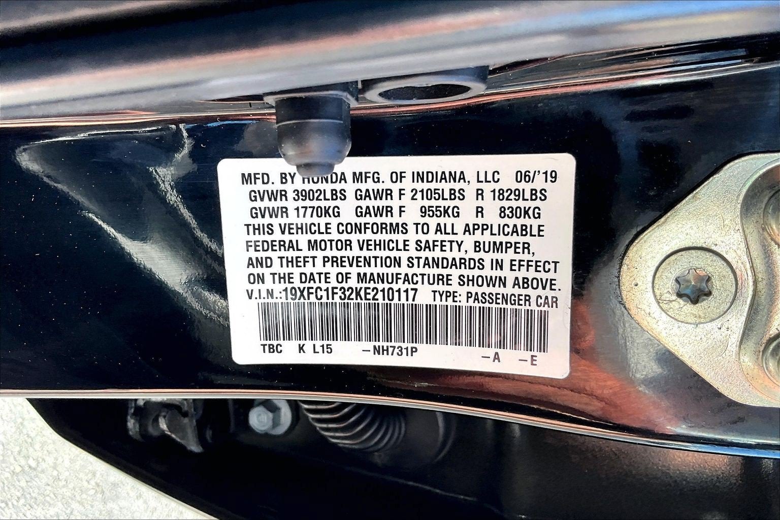 2019 Honda Civic Sedan EX