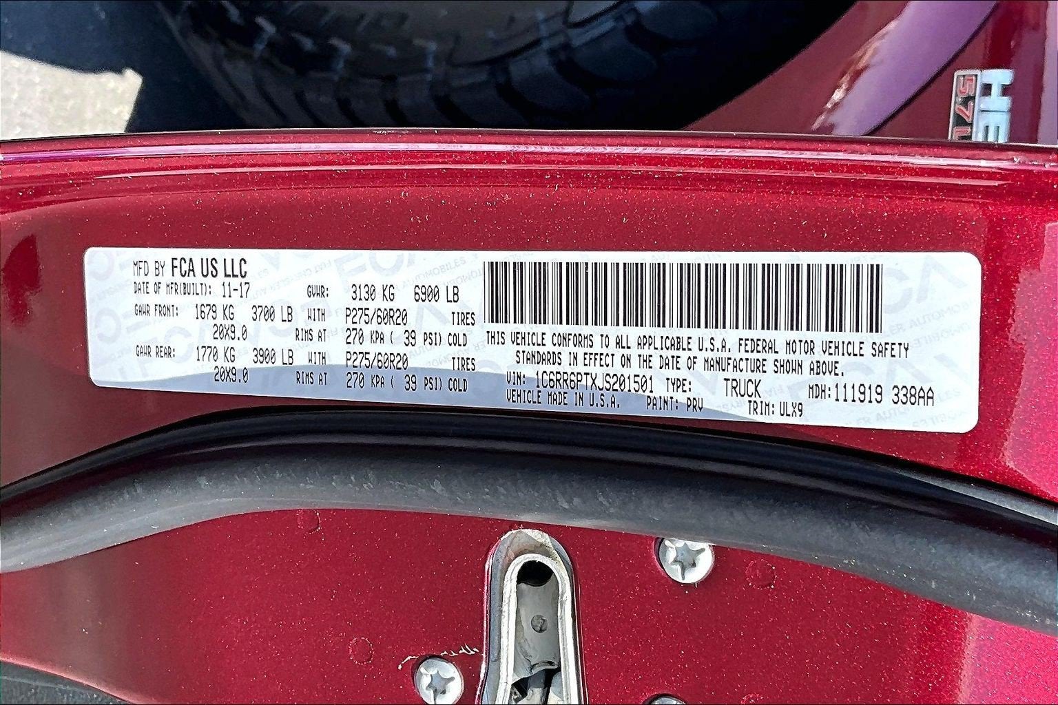 2018 RAM 1500 Limited