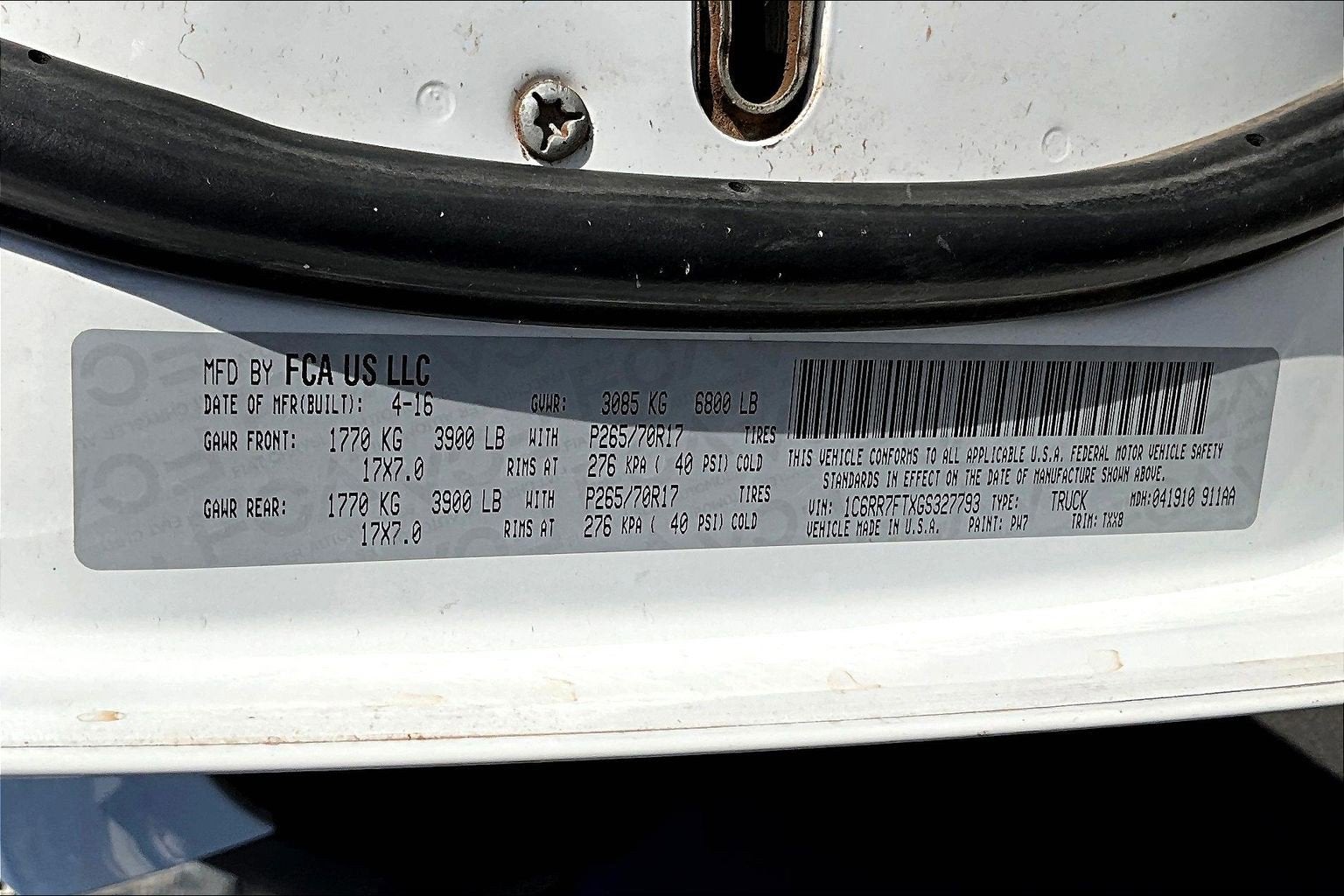 2016 RAM 1500 Tradesman