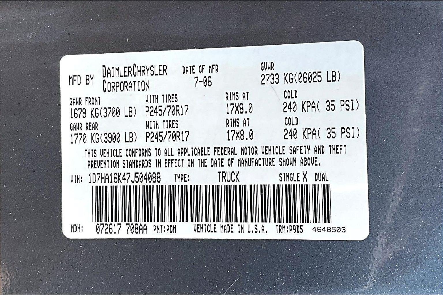2007 Dodge Ram 1500 ST