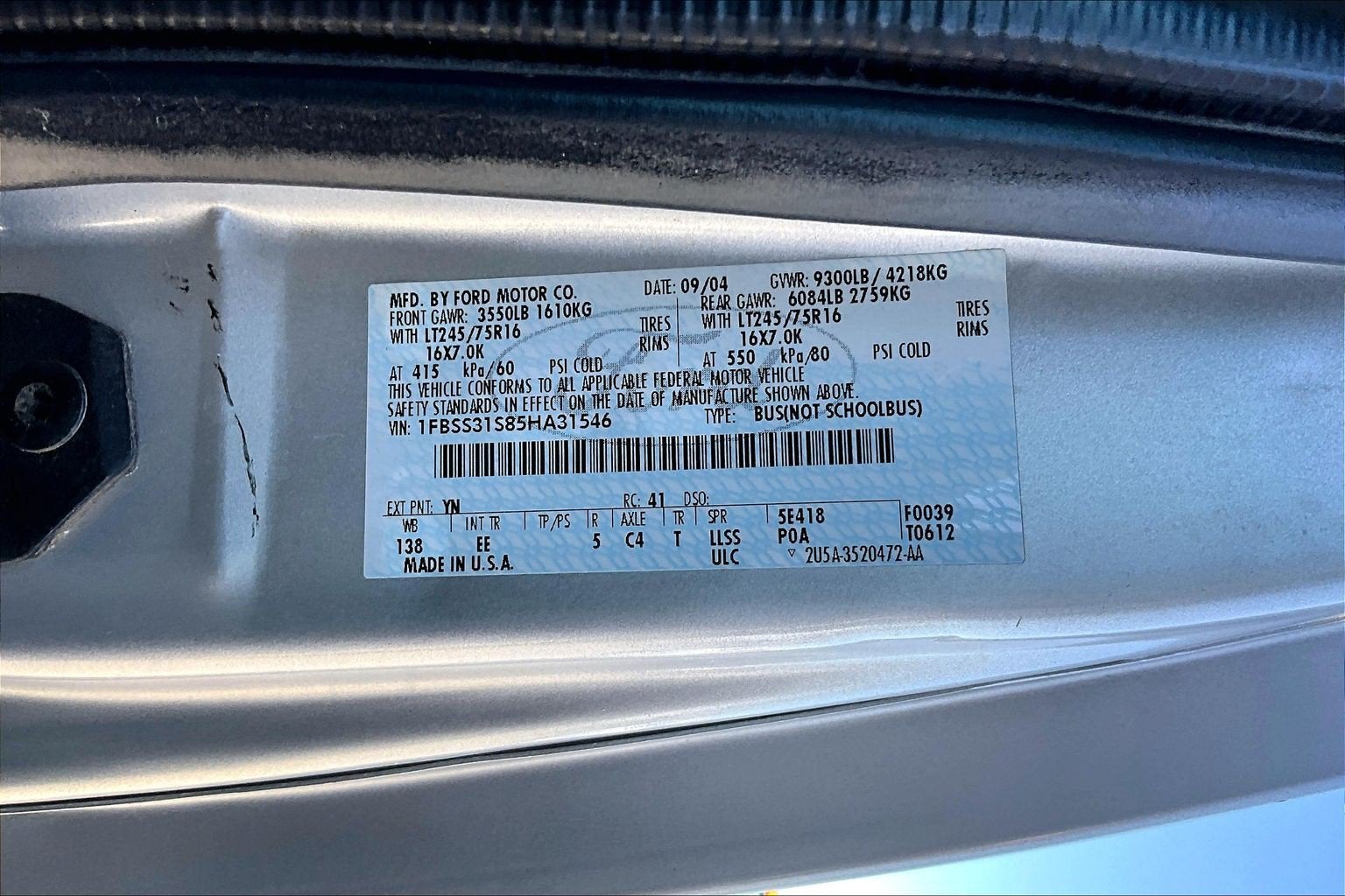 2005 Ford Econoline Wagon XL