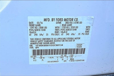 2016 Ford Explorer Base