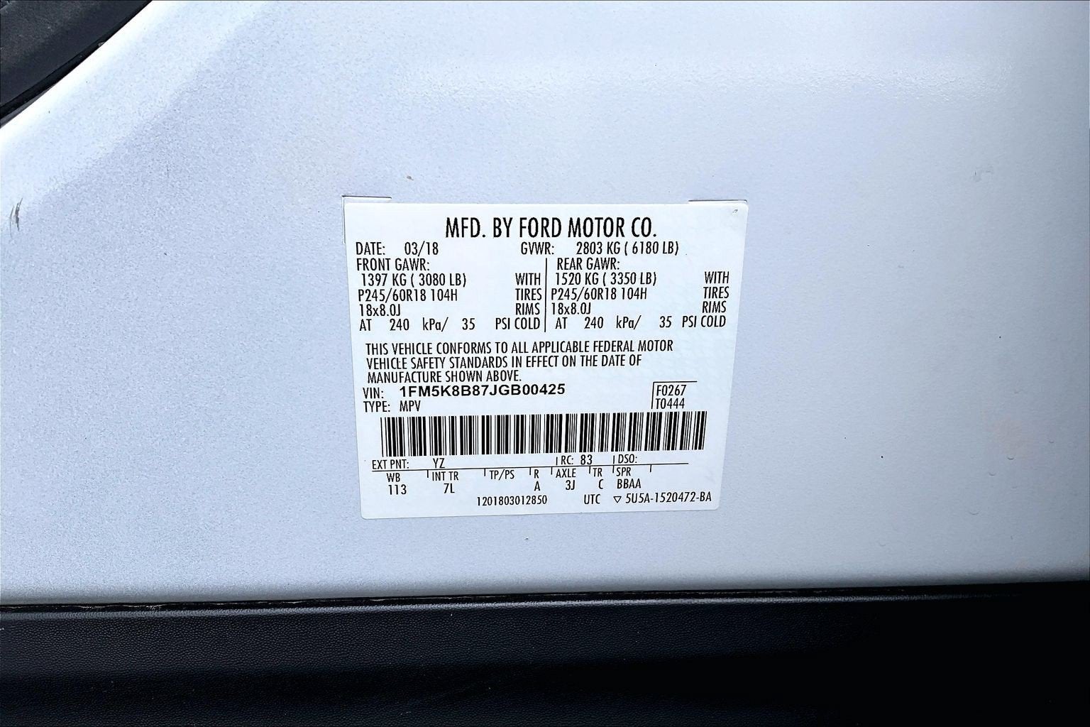 2018 Ford Explorer Base