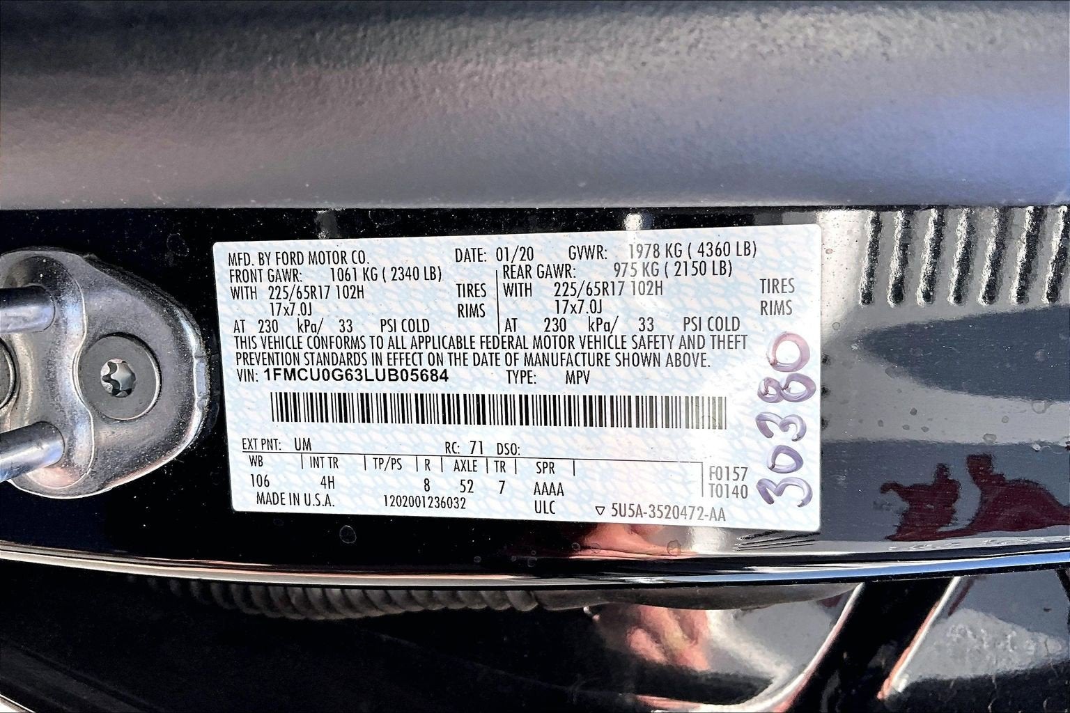 2020 Ford Escape SE