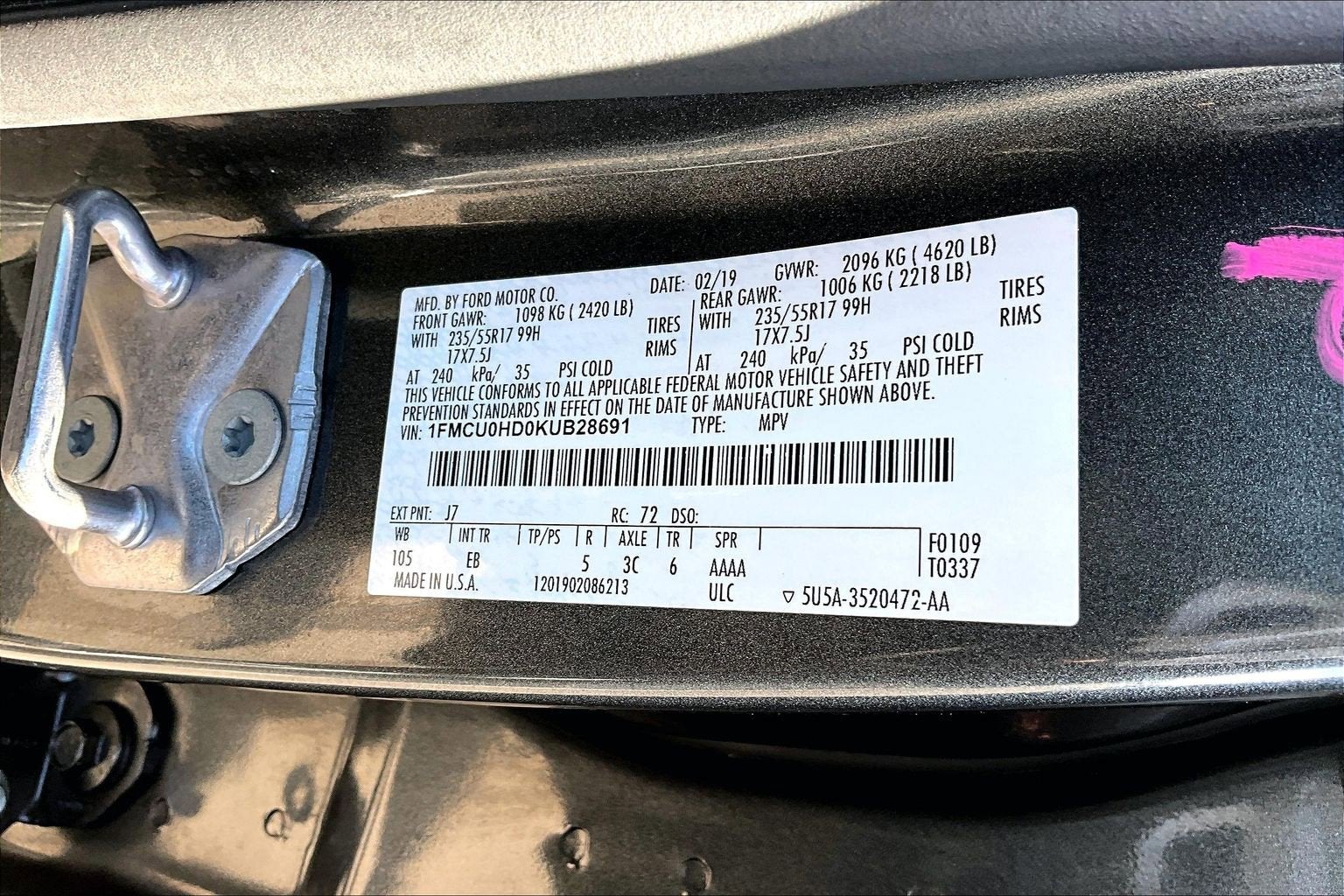 2019 Ford Escape SEL