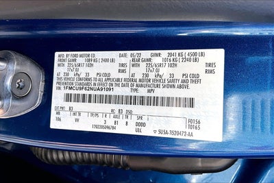 2022 Ford Escape S