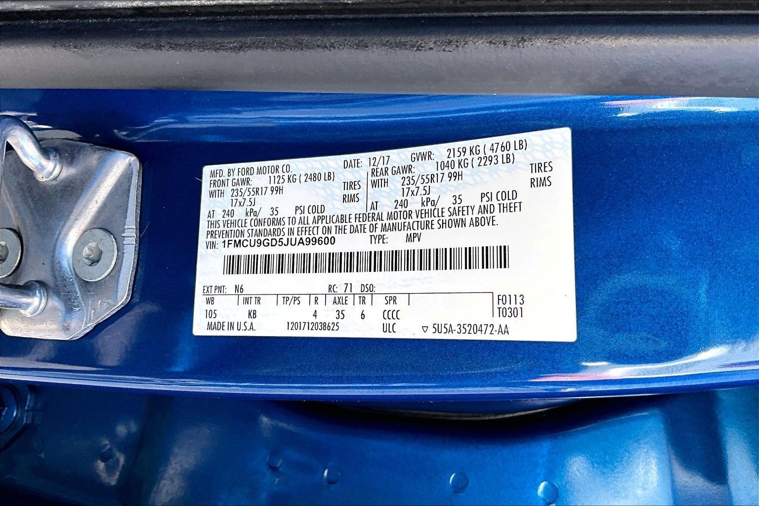 2018 Ford Escape SE