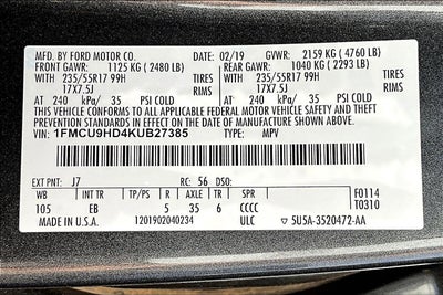 2019 Ford Escape SEL