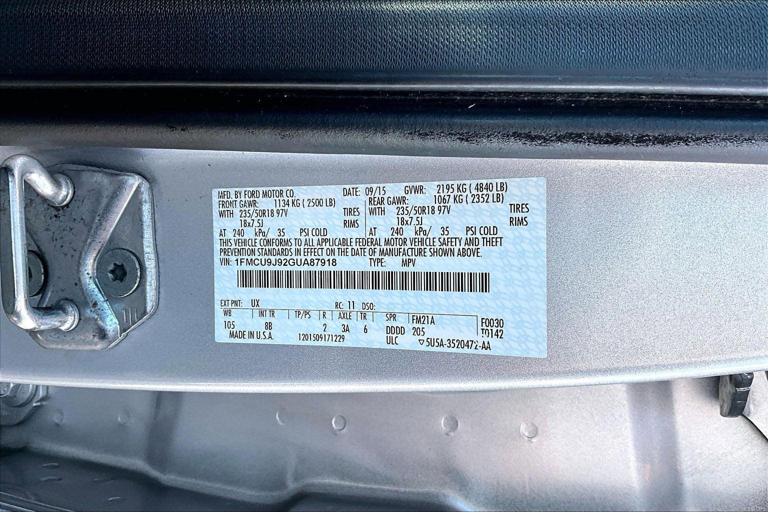 2016 Ford Escape Titanium