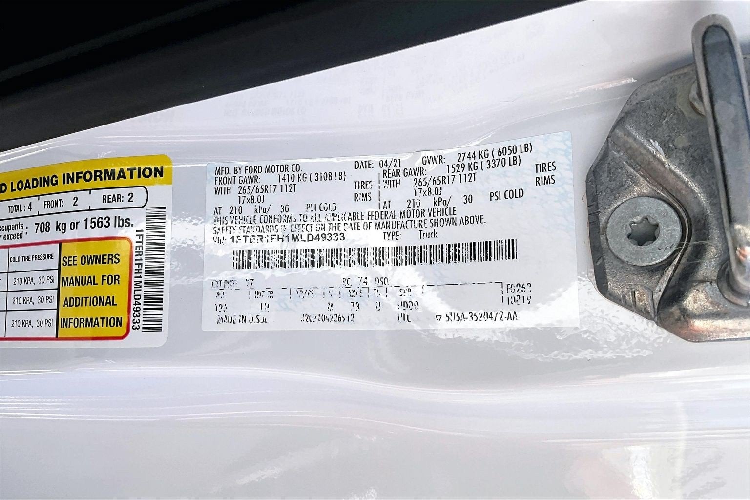 2021 Ford Ranger XLT