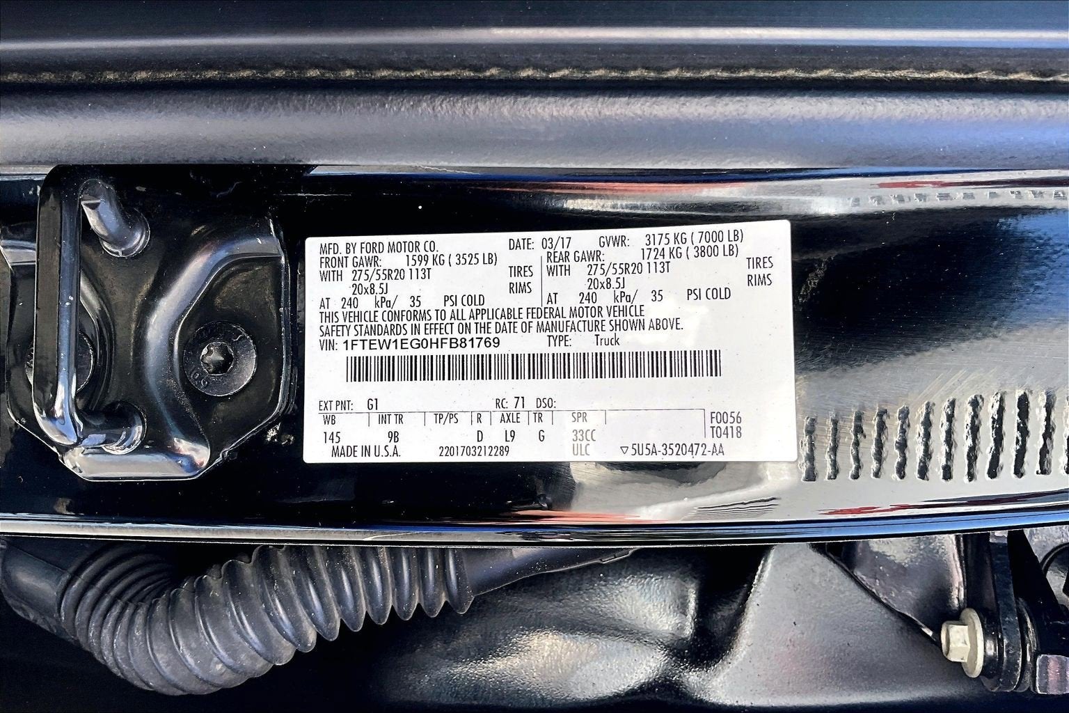 2017 Ford F-150 Platinum