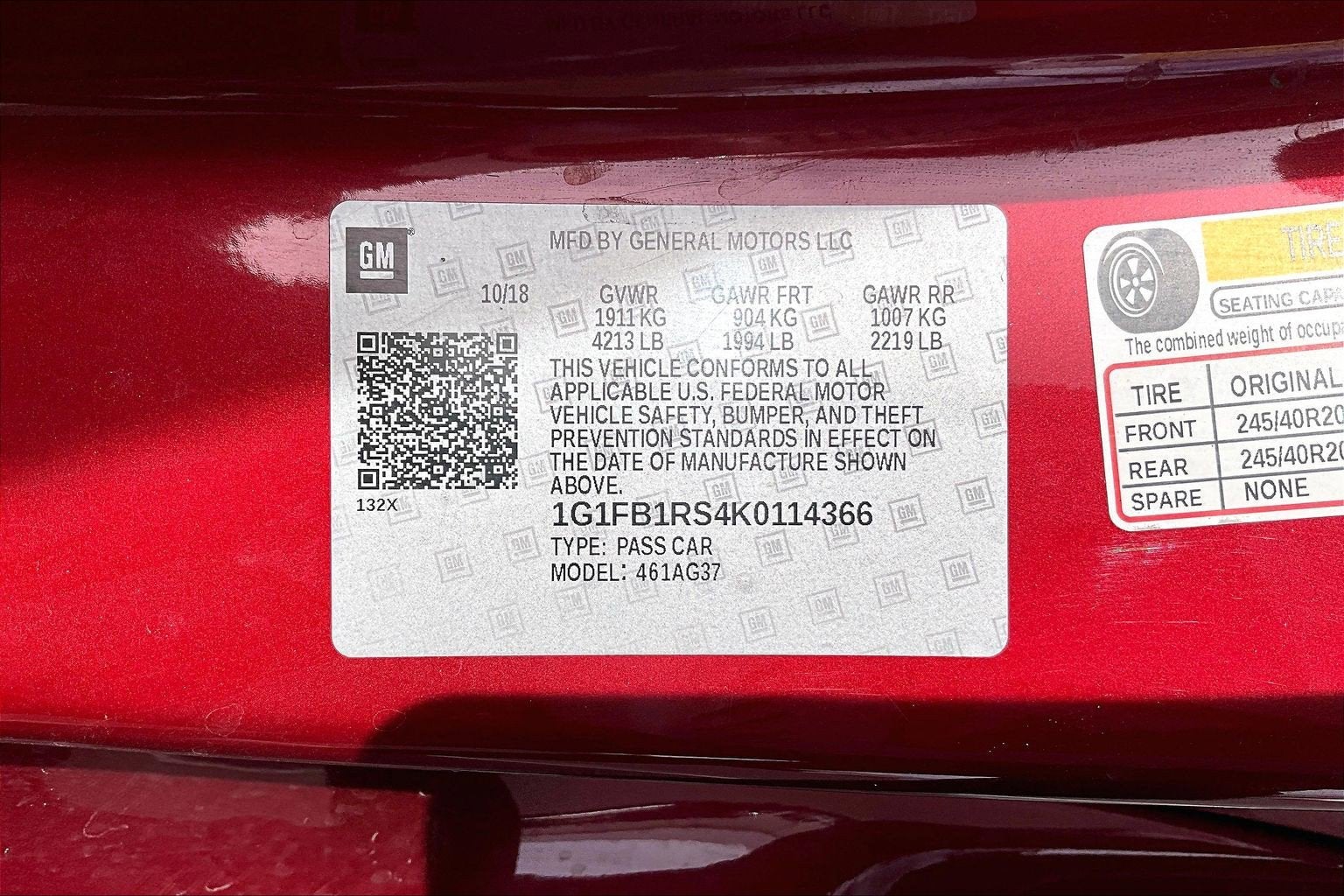 2019 Chevrolet Camaro 1LT