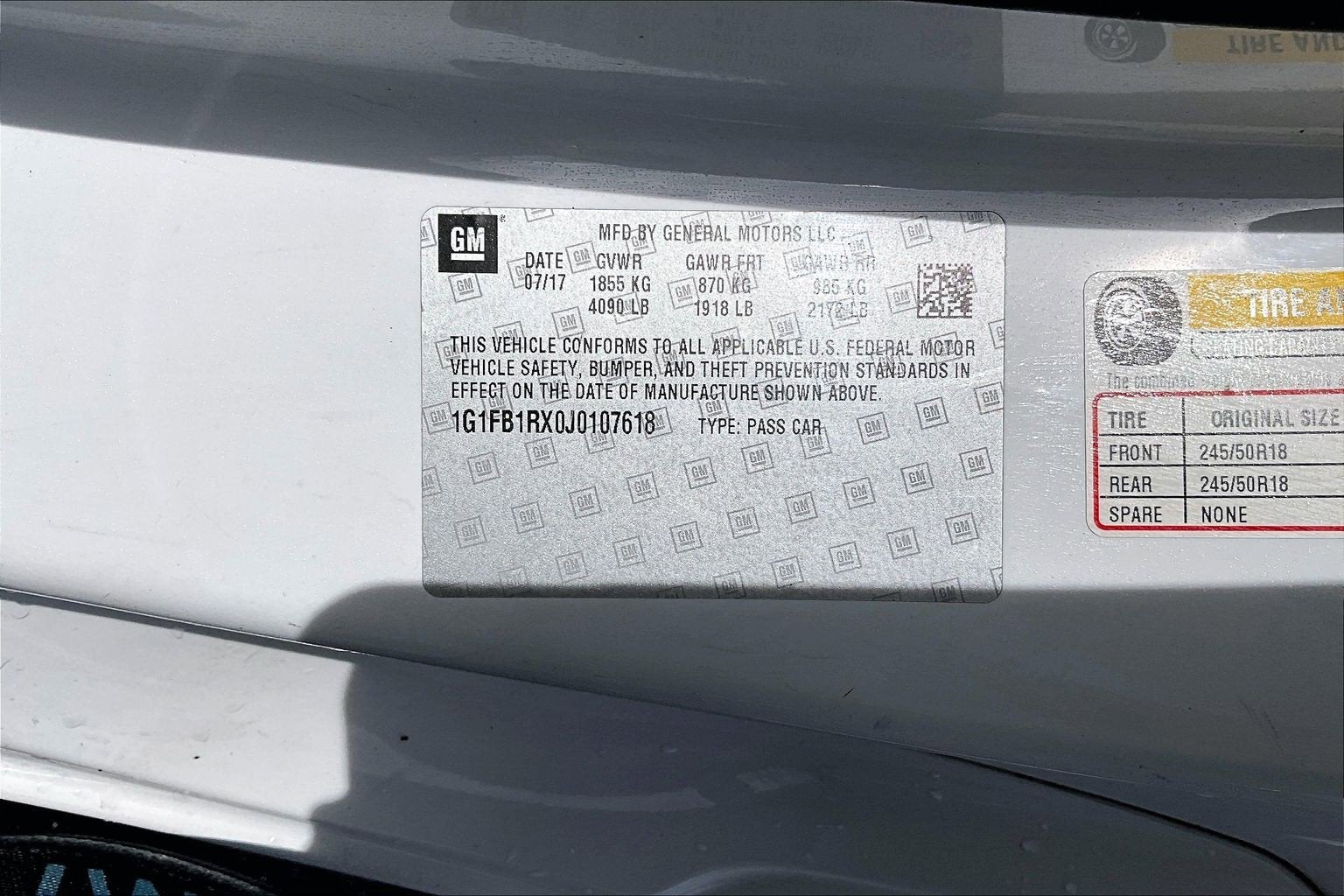 2018 Chevrolet Camaro 1LT