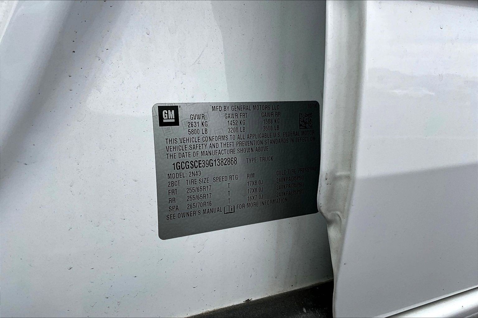 2016 Chevrolet Colorado 2WD LT