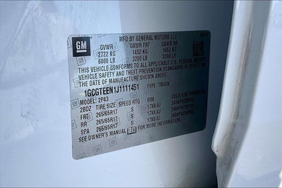 2018 Chevrolet Colorado 4WD ZR2