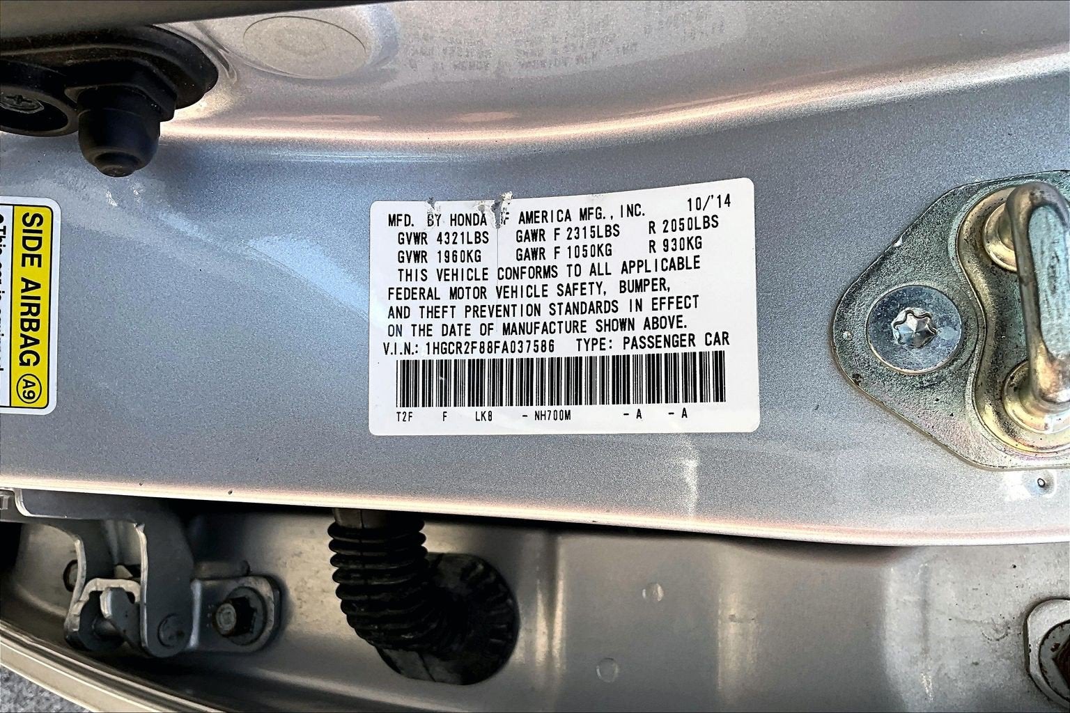 2015 Honda Accord Sedan EX-L