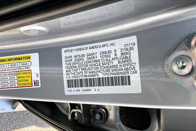 2019 Honda Accord Sedan Sport 1.5T