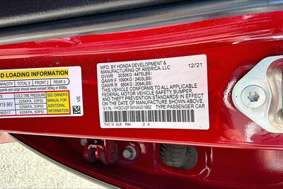 2022 Honda Accord Sedan Sport