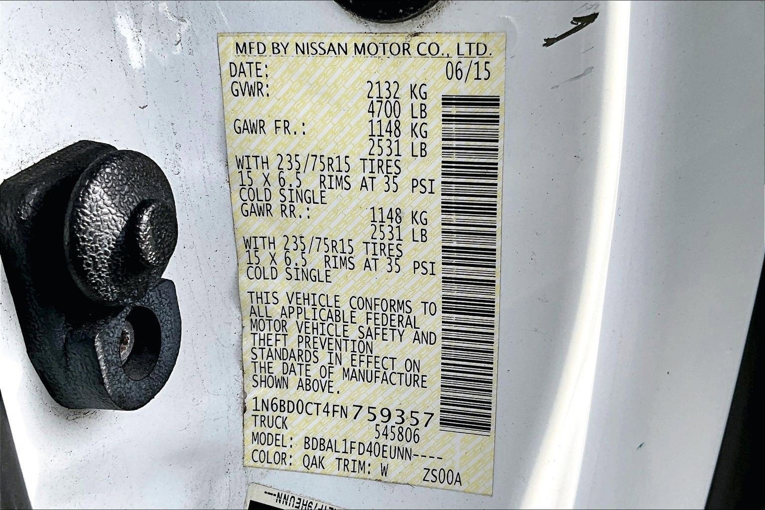 2015 Nissan Frontier S