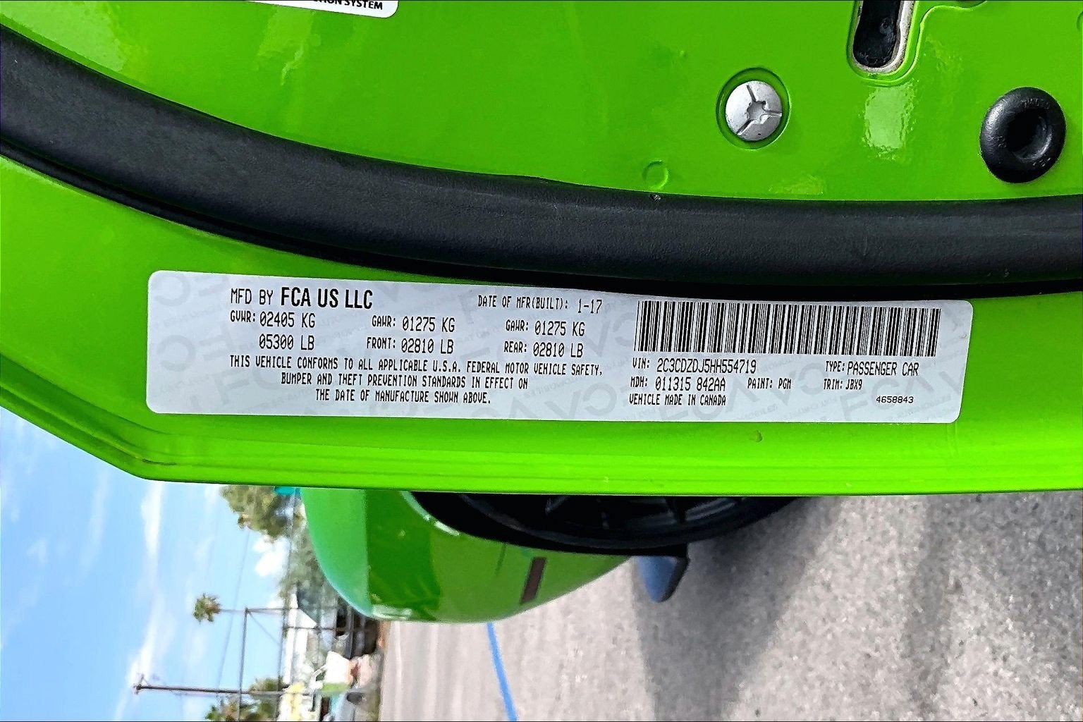 2017 Dodge Challenger SRT 392