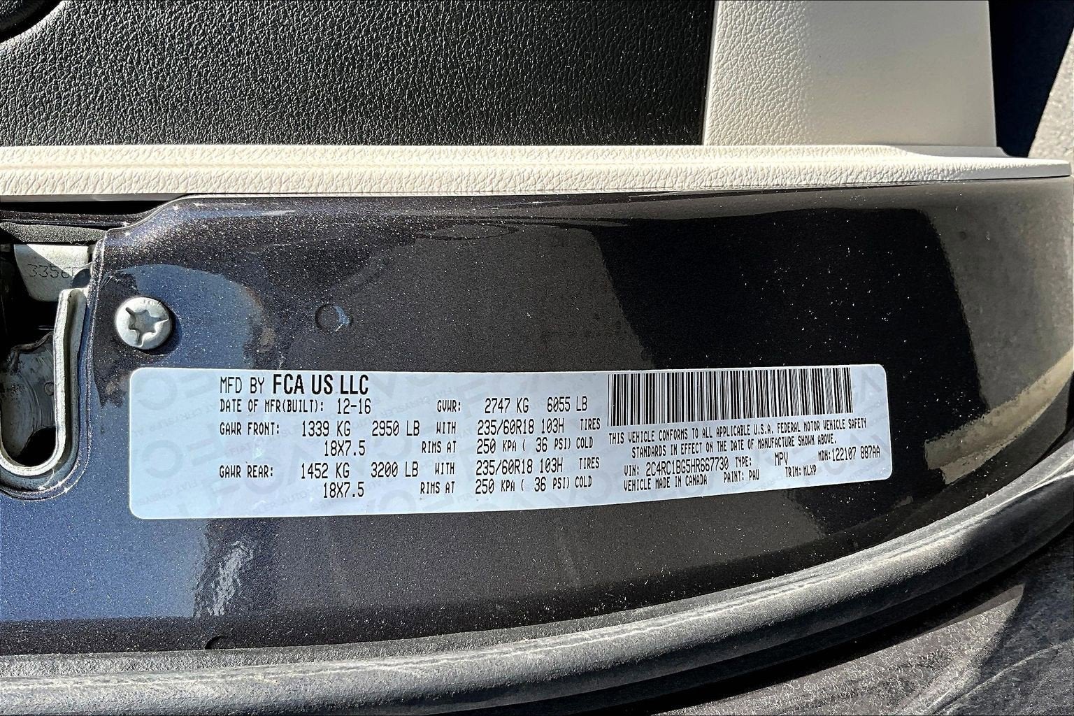 2017 Chrysler Pacifica Touring-L
