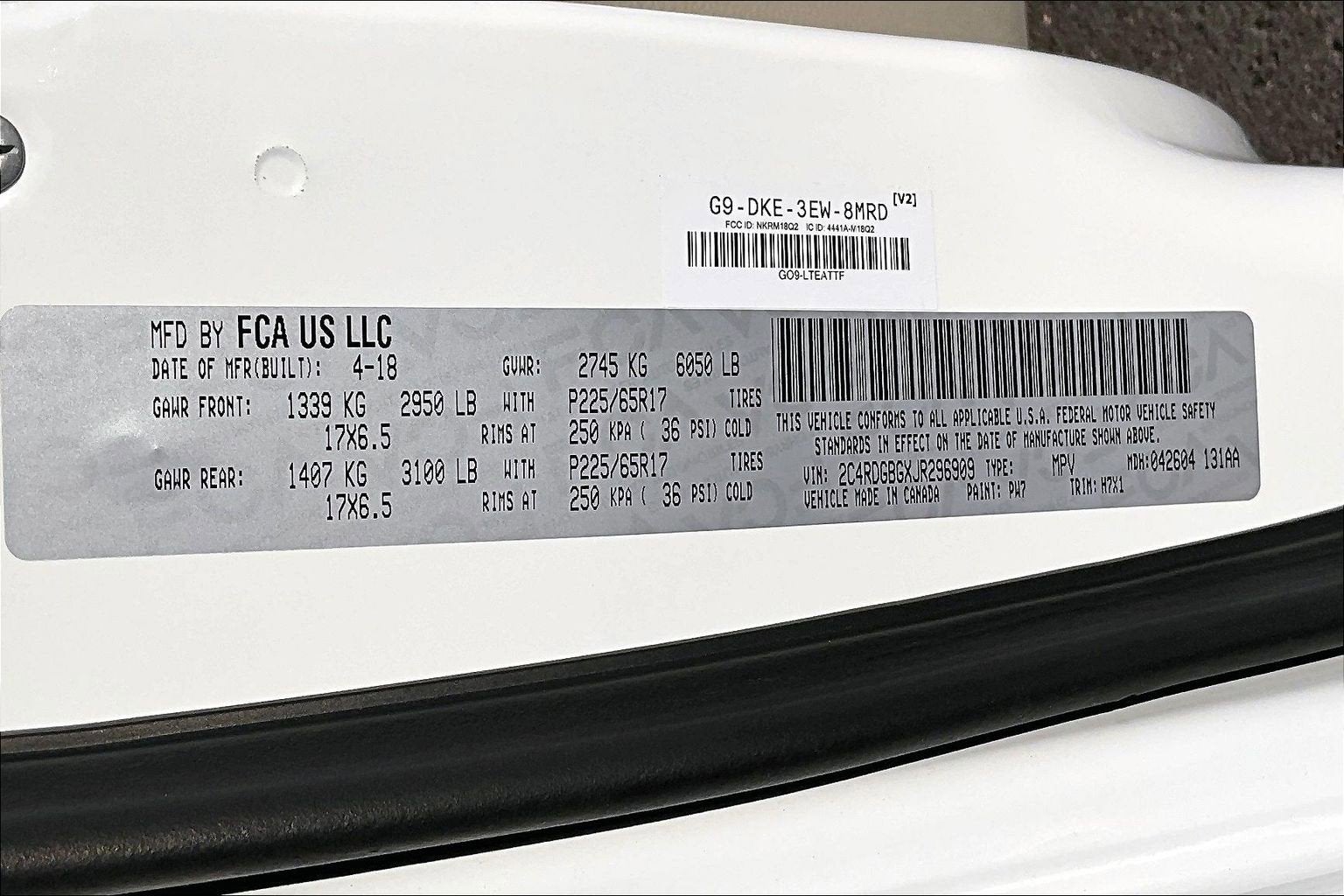 2018 Dodge Grand Caravan SE