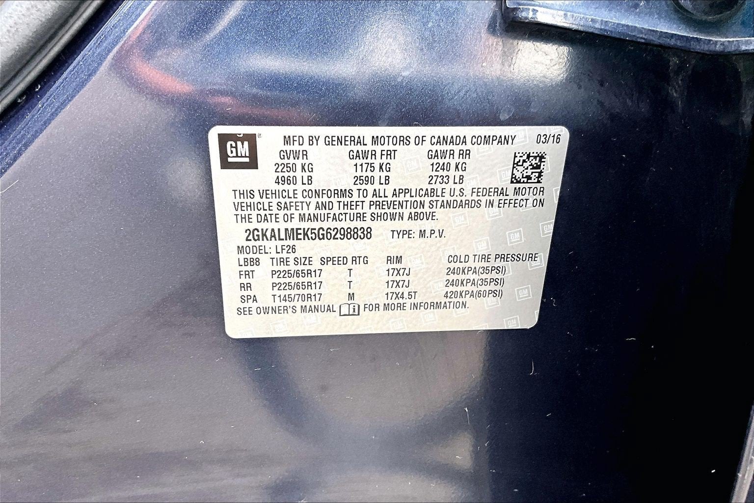 2016 GMC Terrain SLE