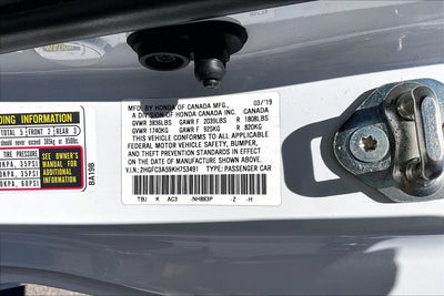 2019 Honda Civic Si Coupe Si