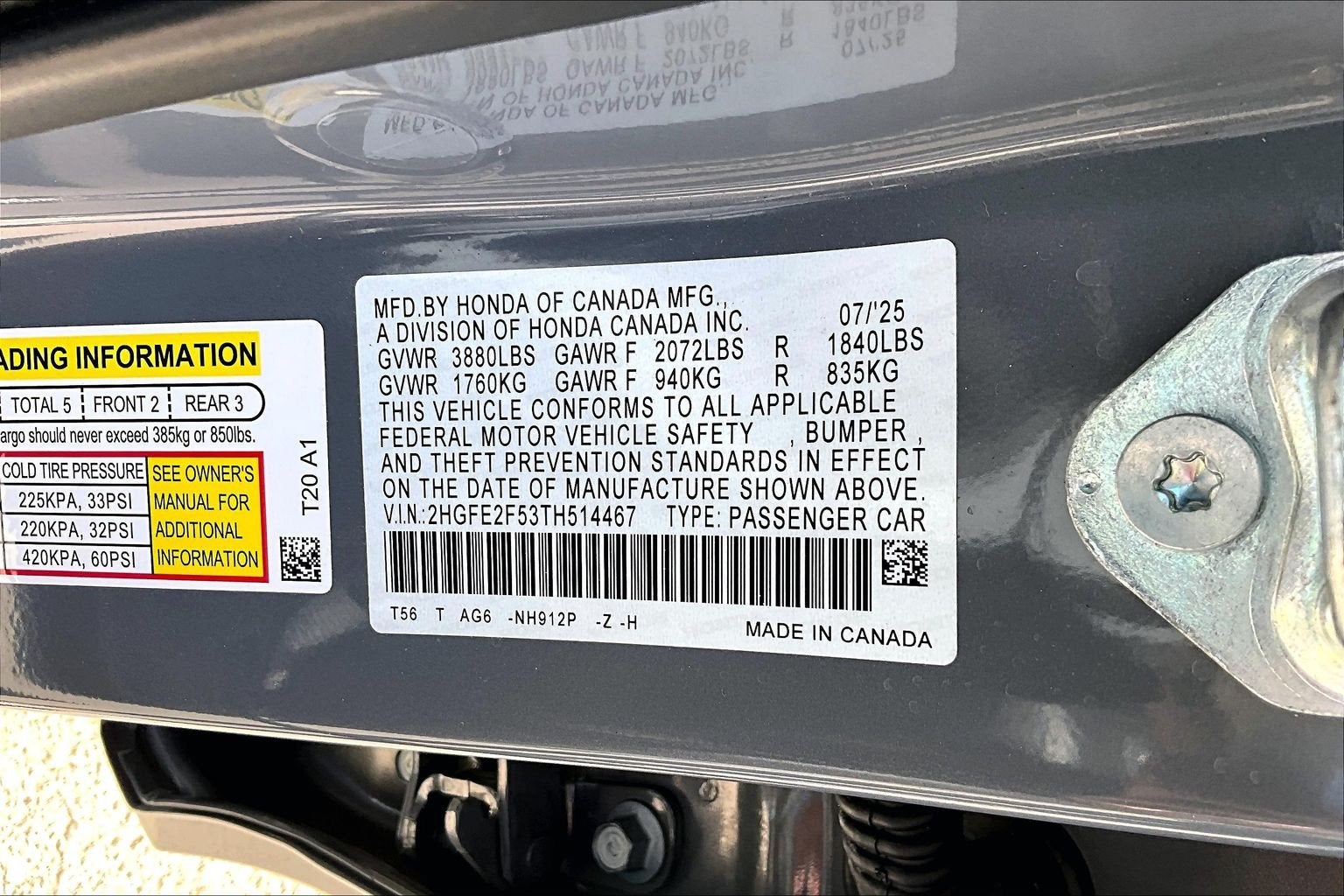 2026 Honda Civic Sedan Sport