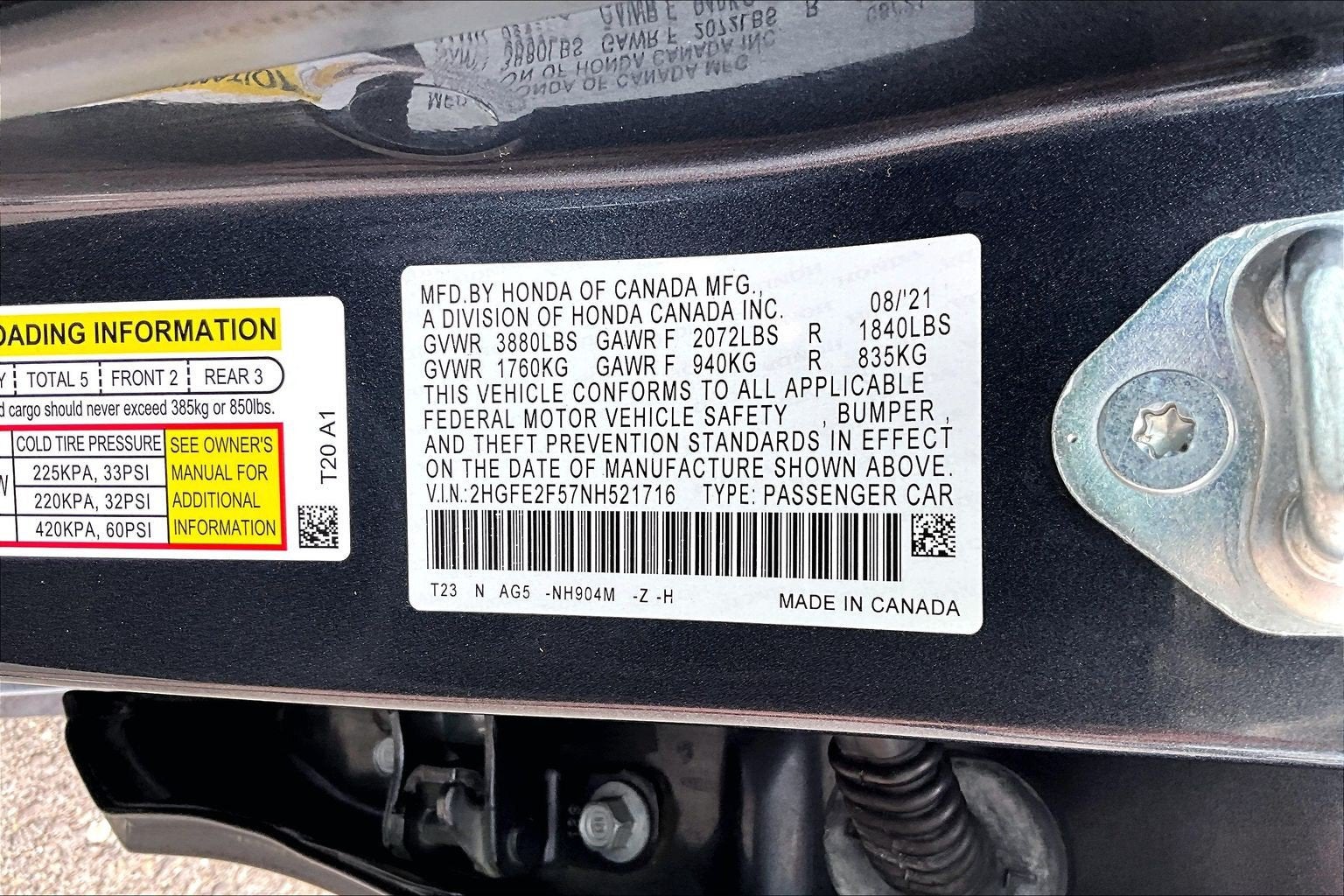 2022 Honda Civic Sedan Sport