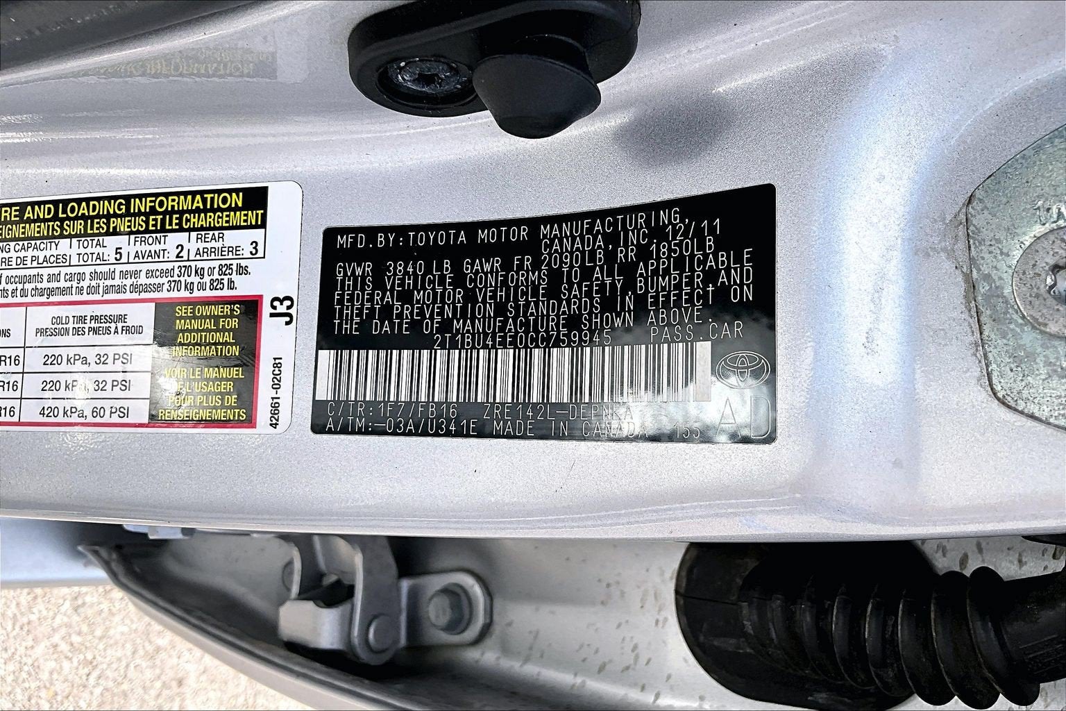 2012 Toyota Corolla LE