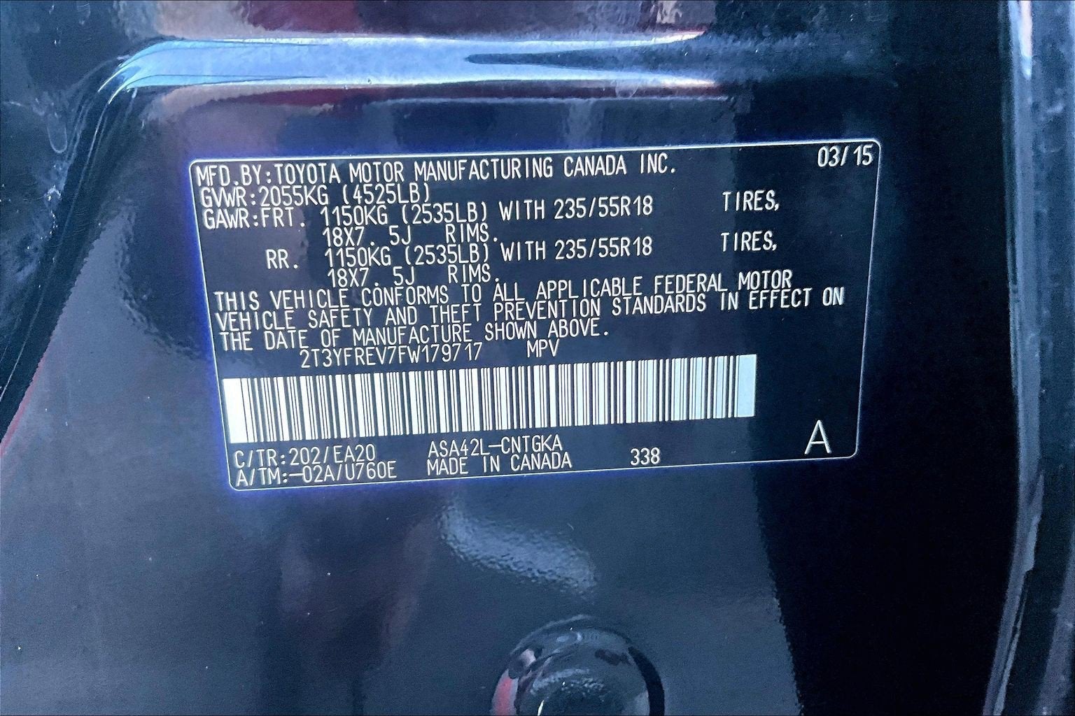 2015 Toyota RAV4 Limited