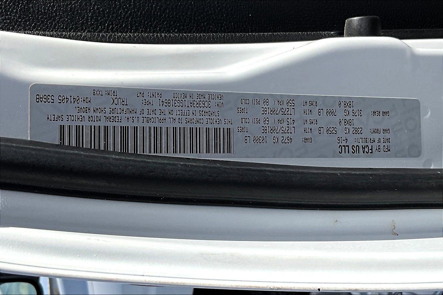 2016 RAM 3500 Tradesman