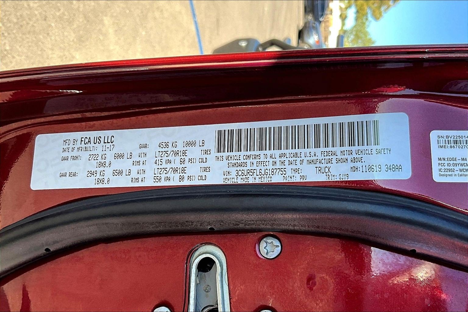 2018 RAM 2500 Laramie