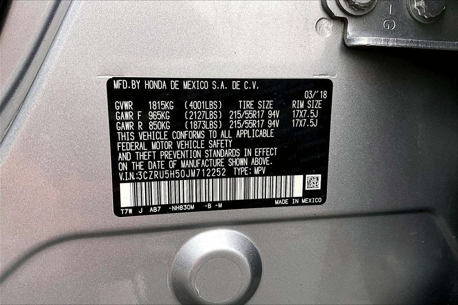 2018 Honda HR-V EX