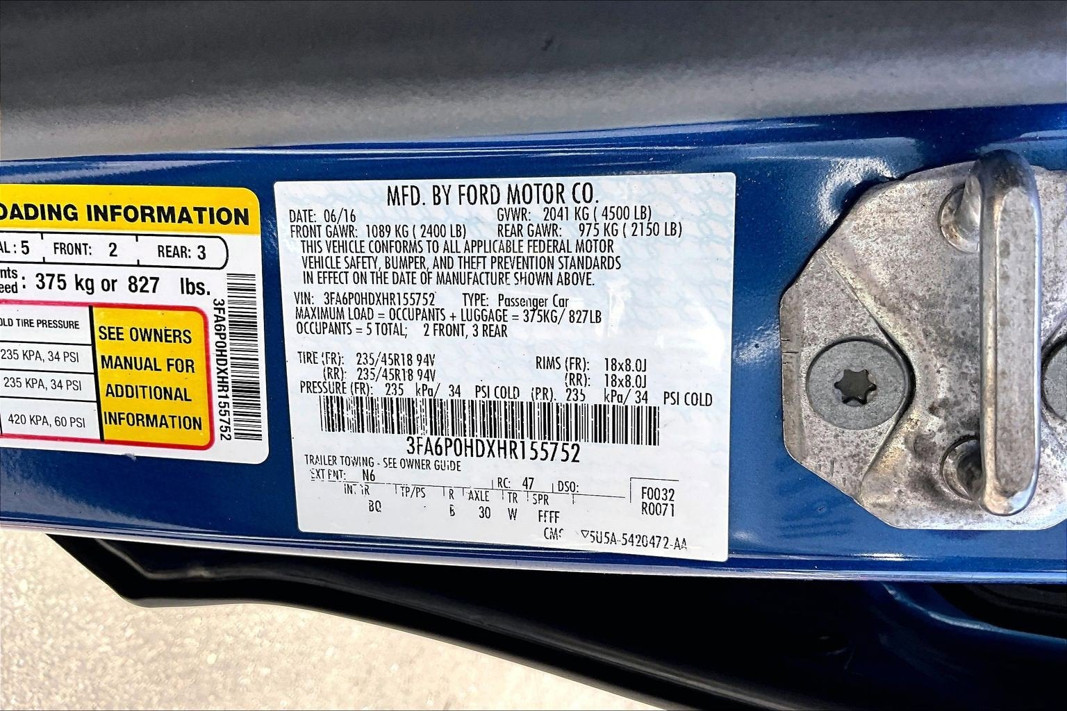 2017 Ford Fusion SE
