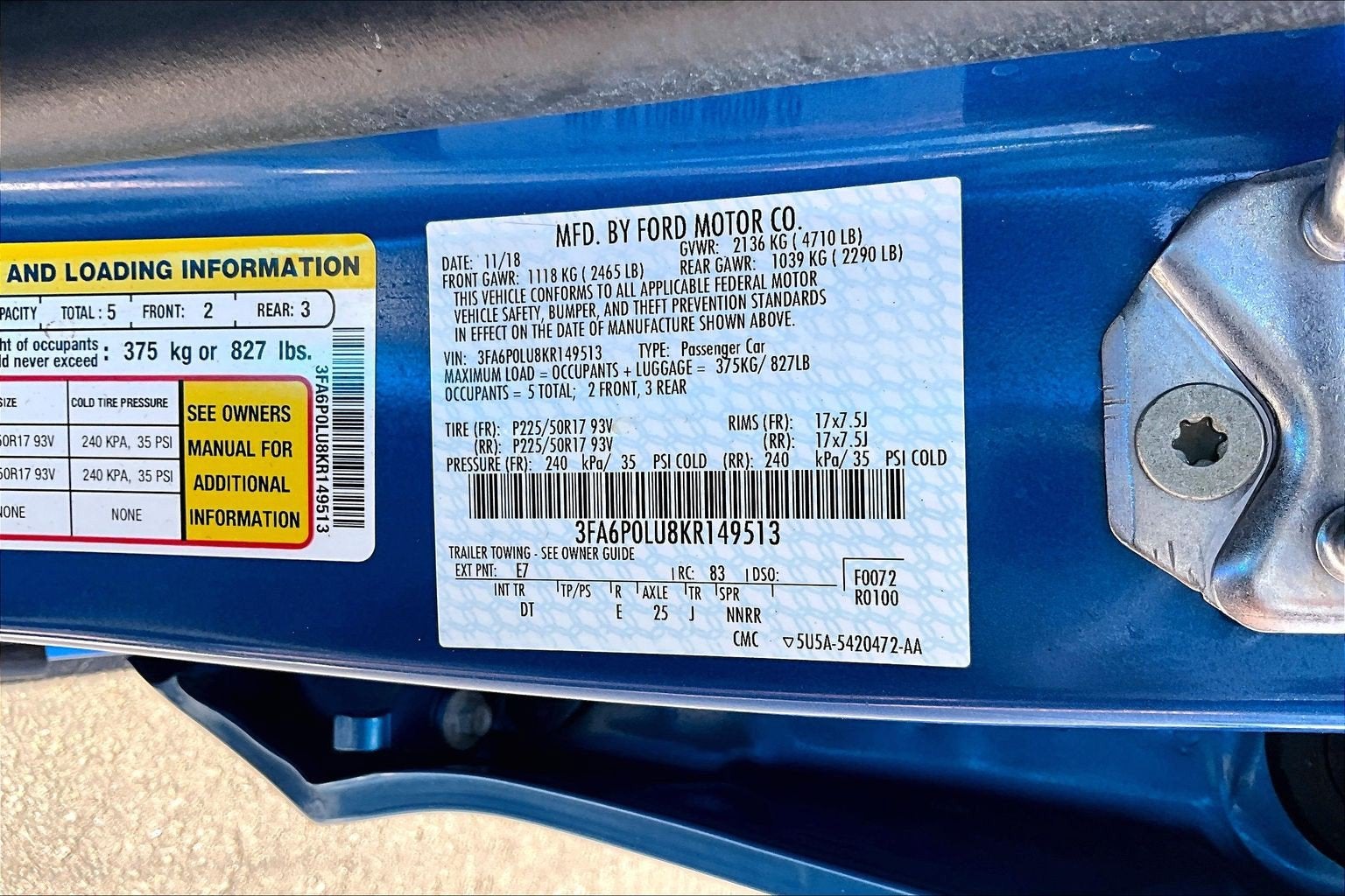 2019 Ford Fusion Hybrid SE