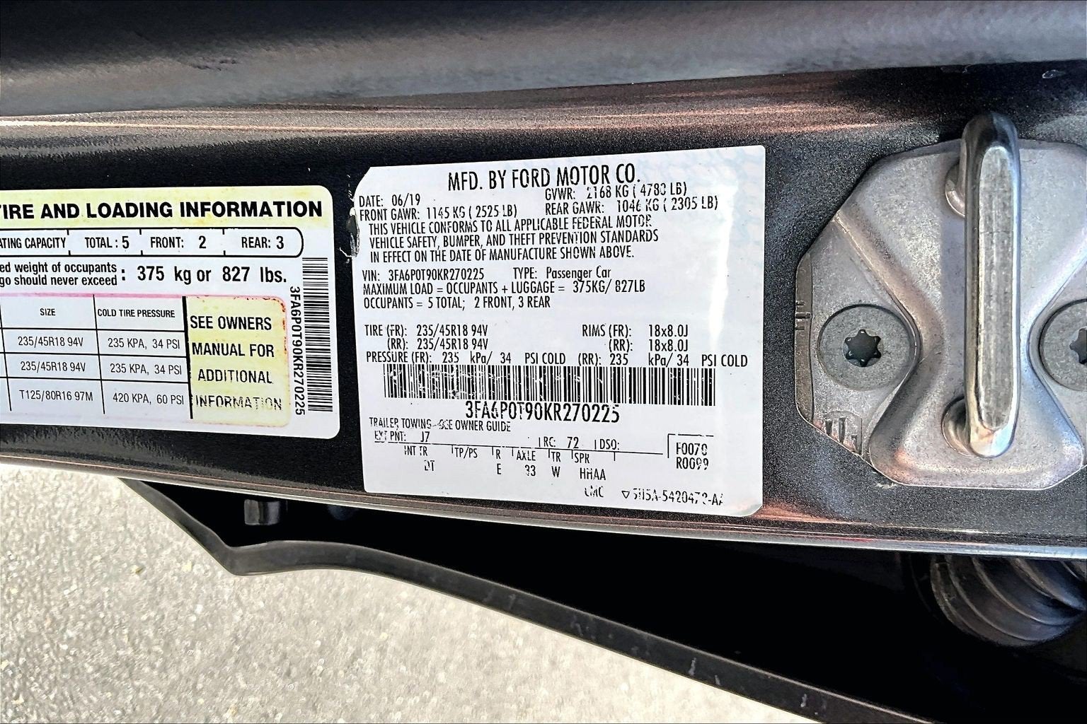 2019 Ford Fusion SE
