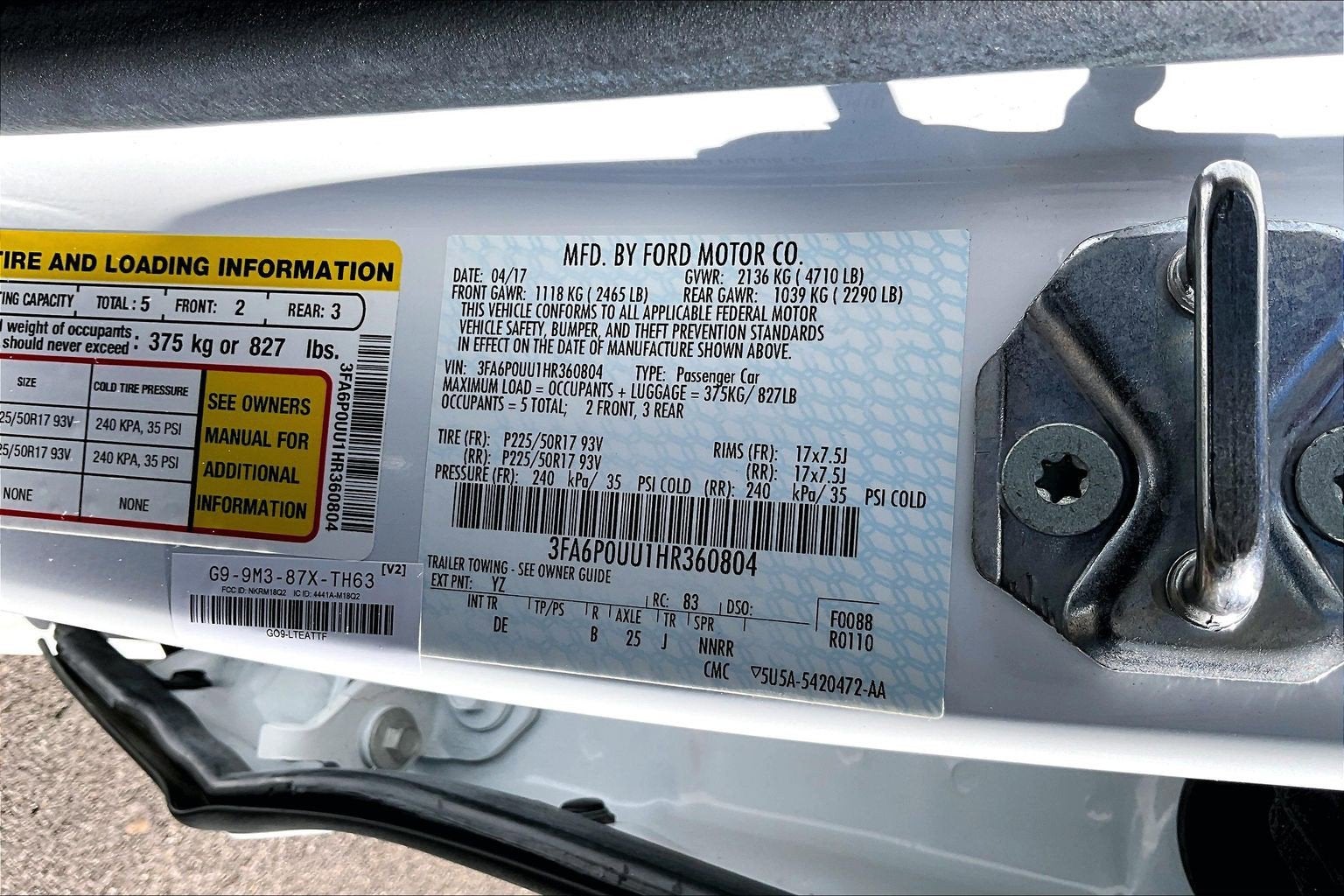 2017 Ford Fusion Hybrid S