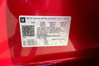 2018 Chevrolet Silverado 1500 LT