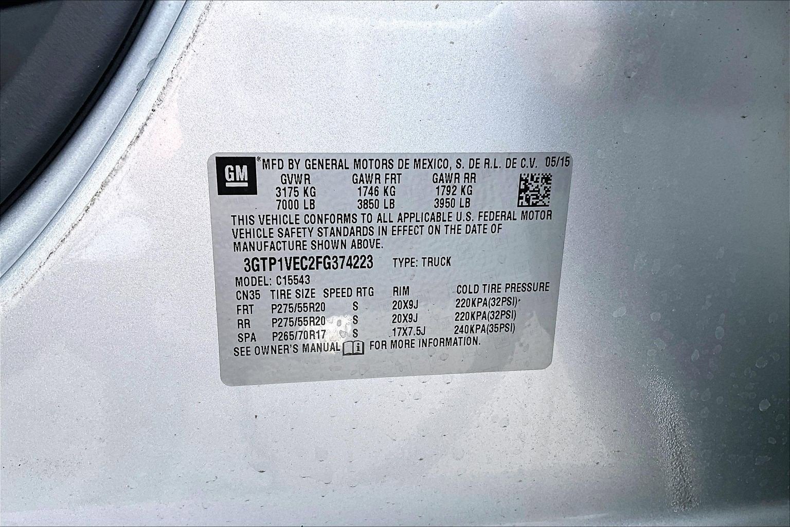 2015 GMC Sierra 1500 SLT