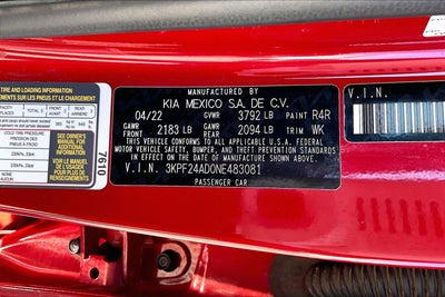 2022 Kia Forte LXS