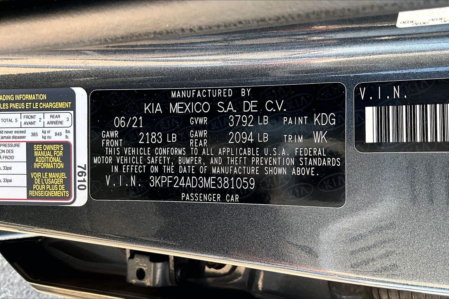 2021 Kia Forte LXS