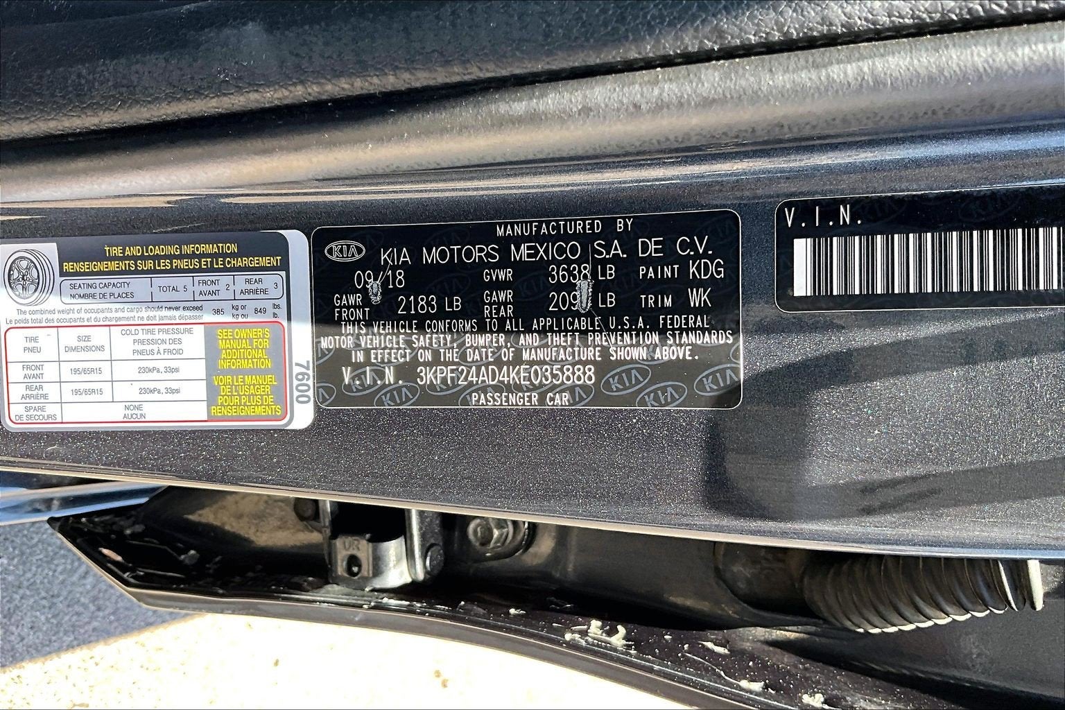2019 Kia Forte FE