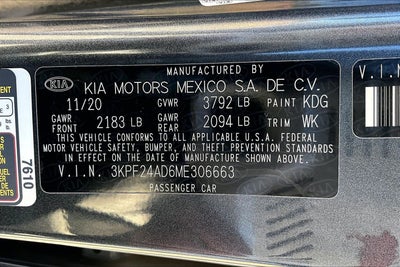 2021 Kia Forte LXS