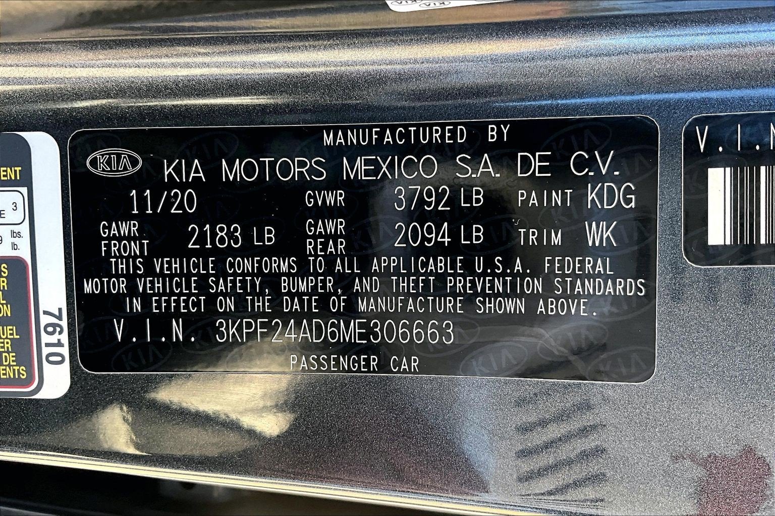 2021 Kia Forte LXS