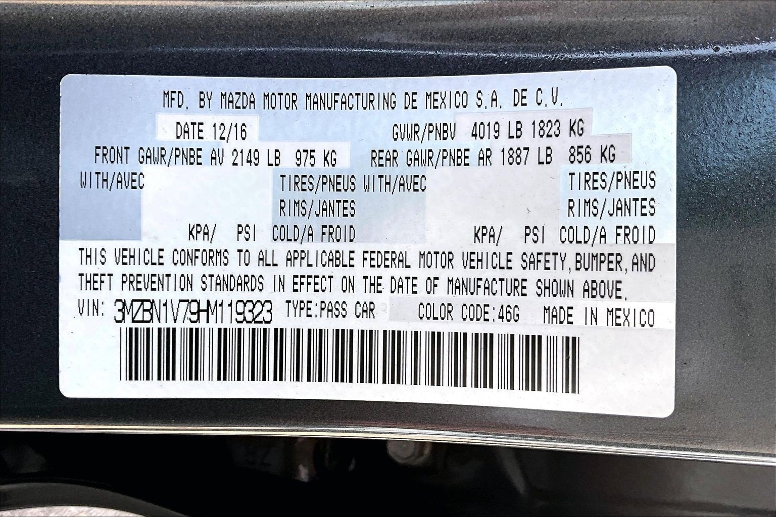 2017 Mazda Mazda3 4-Door Touring