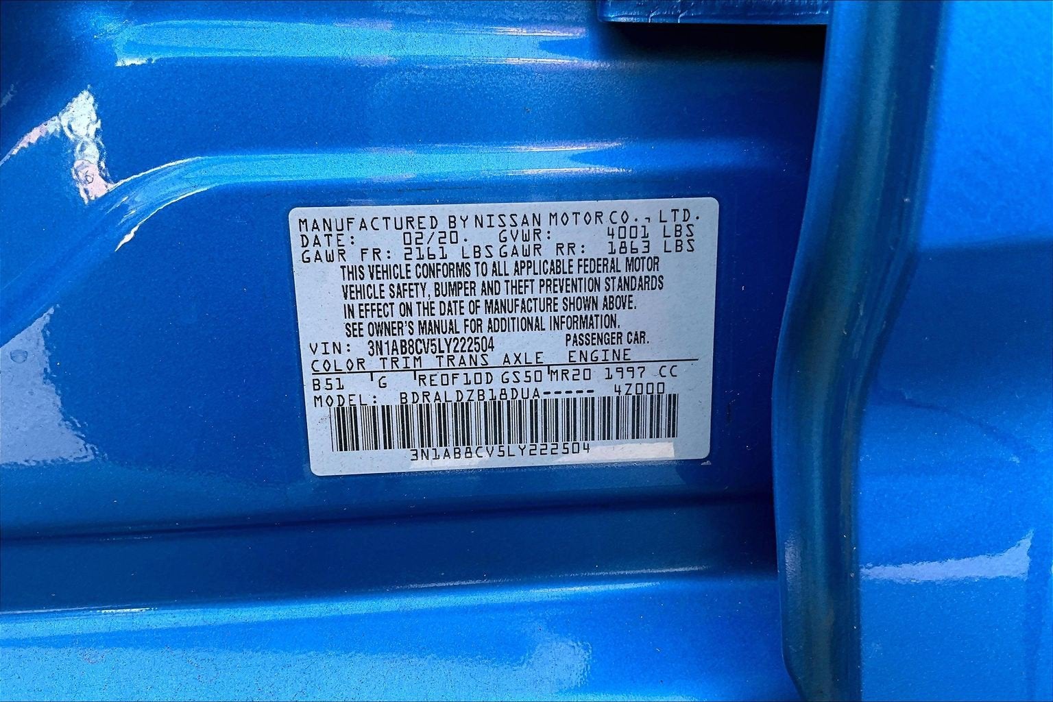 2020 Nissan Sentra SV