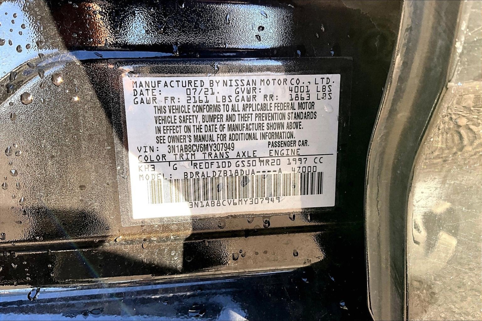 2021 Nissan Sentra SV